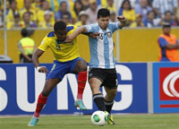 Ecuador 1-1 Argentina (vòng loại WC 2014)